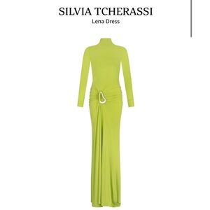 SILVIA TCHERASSI
Lena Dress designer worn 1x lime Green Long Sleeve Dress